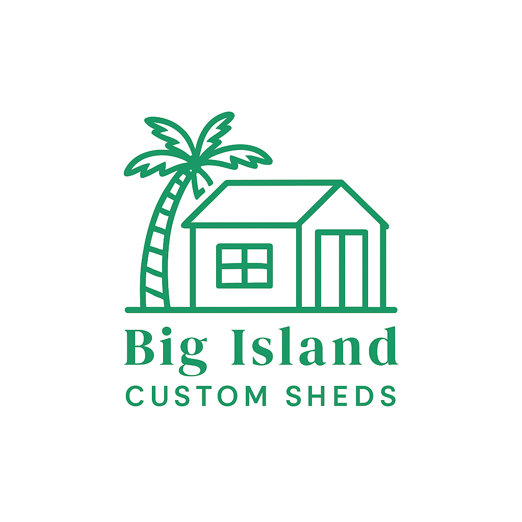 Big Island Custom Sheds Logo